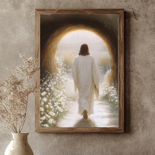 Art mural Jésus, Christ ressuscité impressionniste