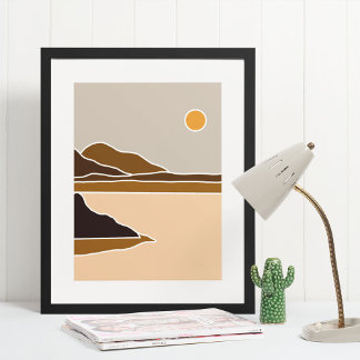 art mural moderne boho impression