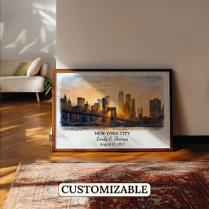 Art mural personnalisé de New York City, Affiche d