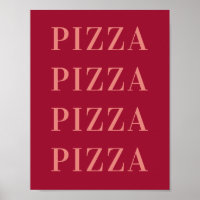 Art mural Pizza Pizza pour chambre, Poster pour ch