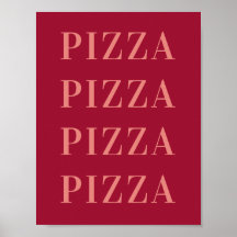 Art mural Pizza Pizza pour chambre, Poster pour ch