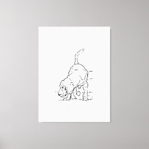 Art mural pour amateur de chiens, illustration de