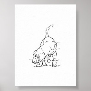Art mural pour amateur de chiens, illustration de