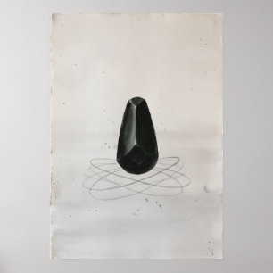 Art mural spirituel en obsidienne noire pour l'anc