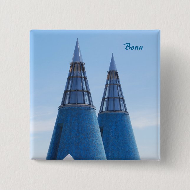 Art Museum Bonn 2 Inch Square Button (Front)