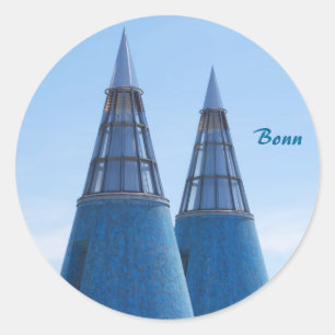 Art Museum Bonn Classic Round Sticker