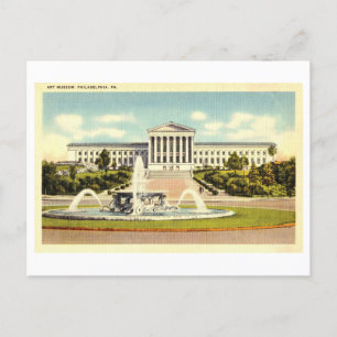 Art Museum in Philadelphia, Pennsylvania, Vintage Postcard