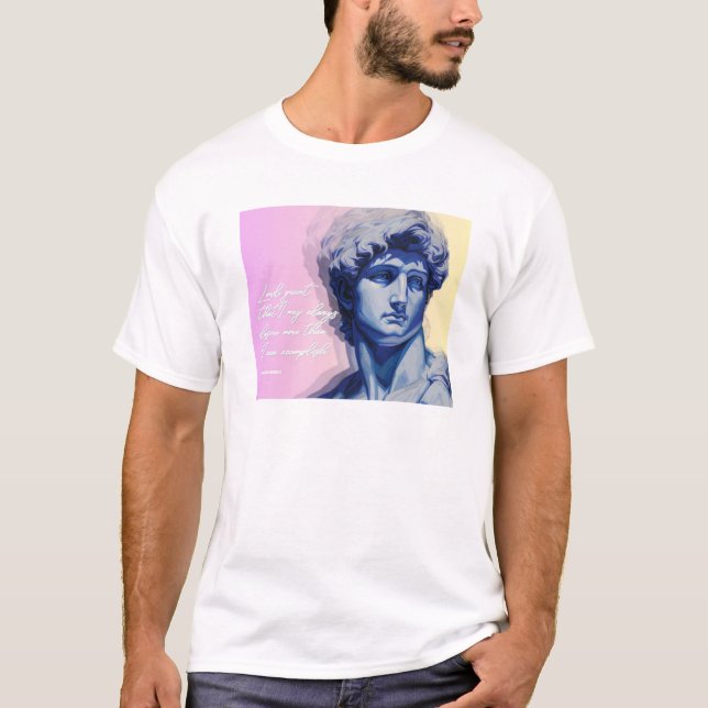 Art Never Dies t-shirt | David Sculpture (Devant)