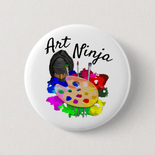 Art Ninja 2 Inch Round Button