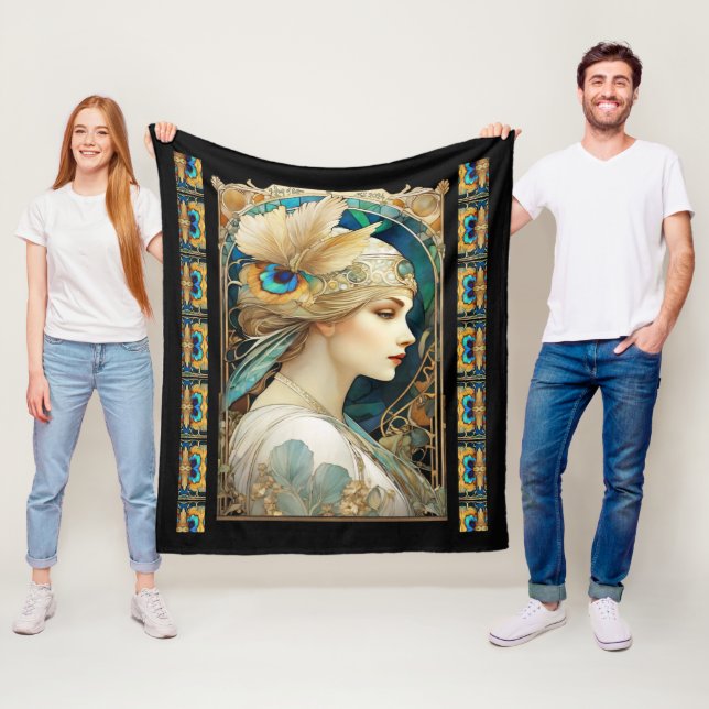 Art Nouvaeu  Fleece Blanket (In Situ)