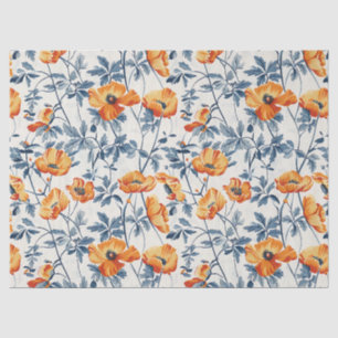 Art Nouvea California Poppies – 10lb, 17"x23 Tissue Paper