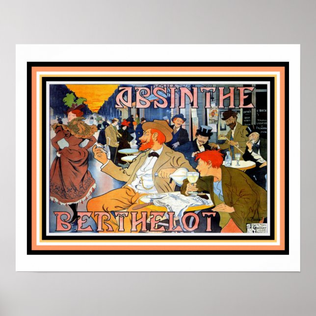 Art Nouveau Absinthe Berthelot Poster 16 x 20 (Front)