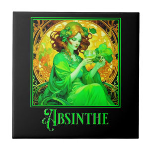 Art Nouveau Absinthe Tile