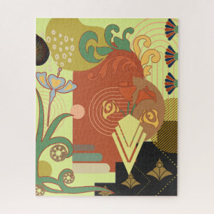 Art Nouveau Abstract Jigsaw Puzzle