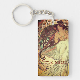 Art nouveau Alphonse Mucha élégante femme vintage