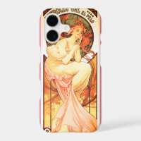 Art nouveau alphonse mucha femme floral parfum