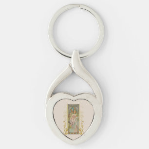 Art Nouveau Alphonse Mucha - Morning Awakening Keychain