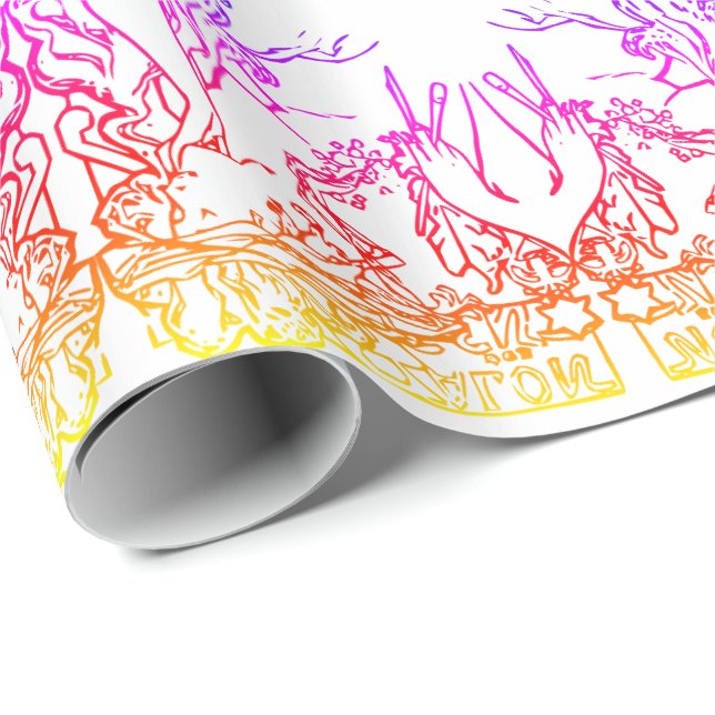 Art nouveau Alphonse Mucha salon pastel Wrapping Paper (Roll Corner)