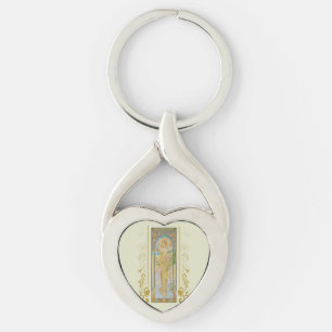 Art Nouveau Alphonse Mucha -The Brightness of Day Keychain