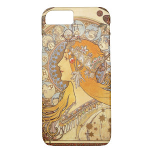 Art Nouveau Alphonse Mucha Zodiac iPhone 7 coque