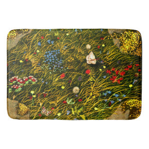 Art Nouveau Alpine Meadow Bath Mat