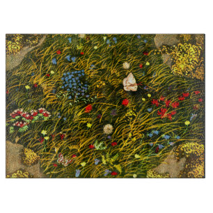 Art Nouveau Alpine Meadow Cutting Board