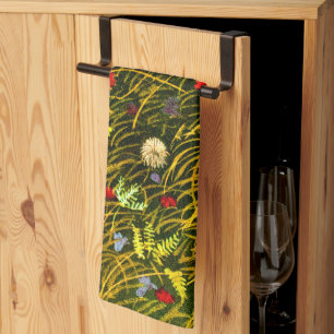 Art Nouveau Alpine Meadow Kitchen Towel