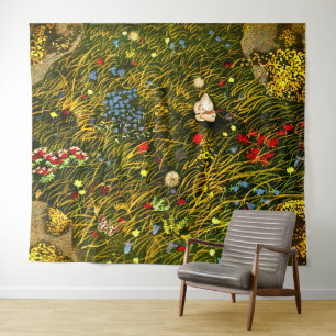 Art Nouveau Alpine Meadow  Tapestry
