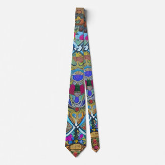 Art nouveau and Persian art- inspired digital art Tie
