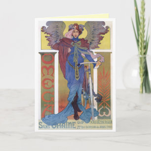 Art Nouveau Angel Greeting cards