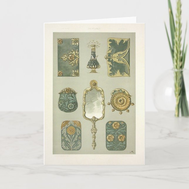 Art nouveau anton seder dressing table card (Front)