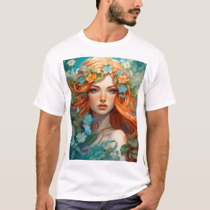 Art Nouveau Aos sí Fairy T-Shirt
