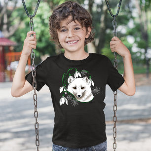Art Nouveau Arctic White Fox T-Shirt