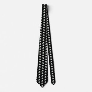 Art Nouveau Arctic White Fox Tie