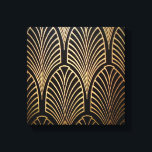 Art nouveau, art deco, fan pattern, bronze,gold,bl canvas print<br><div class="desc">Art nouveau,  art deco,  fan pattern,  bronze, gold, black, chic, elegant, vintage, belle époque, </div>