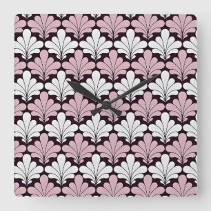 Art Nouveau, Art Deco, popular pattern Square Wall Clock