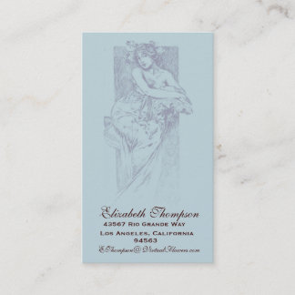 Art Nouveau Beauty Business or Name Card