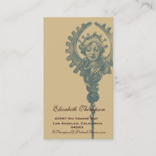 Art Nouveau Beauty Business or Name Card