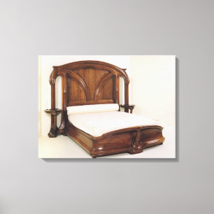Art Nouveau bed, 1900 Canvas Print