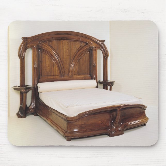 Art Nouveau bed, 1900 Mouse Pad (Front)