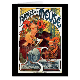 Art Nouveau Beer Ad 1897