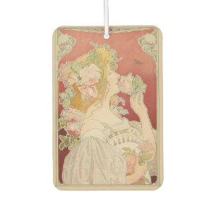Art Nouveau Belle Époque Lady Roses Livemont Air Freshener