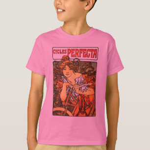 Art Nouveau Bicycle Mucha Art T-Shirt