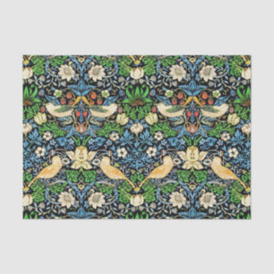Art Nouveau Bird and Flower Tapestry Pattern Tissue Paper