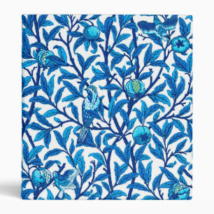 Art Nouveau Bird and Pomegranate, Cobalt Blue Binder