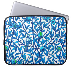 Art Nouveau Bird and Pomegranate, Cobalt Blue Laptop Sleeve