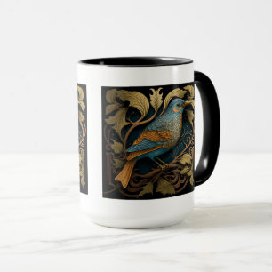Art Nouveau Bird Combo Mug, 15 oz  Mug