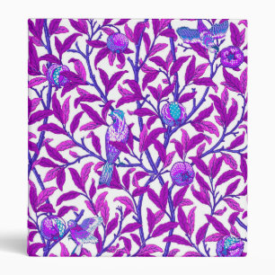 Art Nouveau Bird & Pomegranate, Amethyst Purple Binder