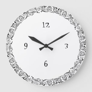 Art Nouveau Bordered Wall Clock
