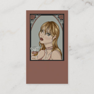 Art nouveau business card